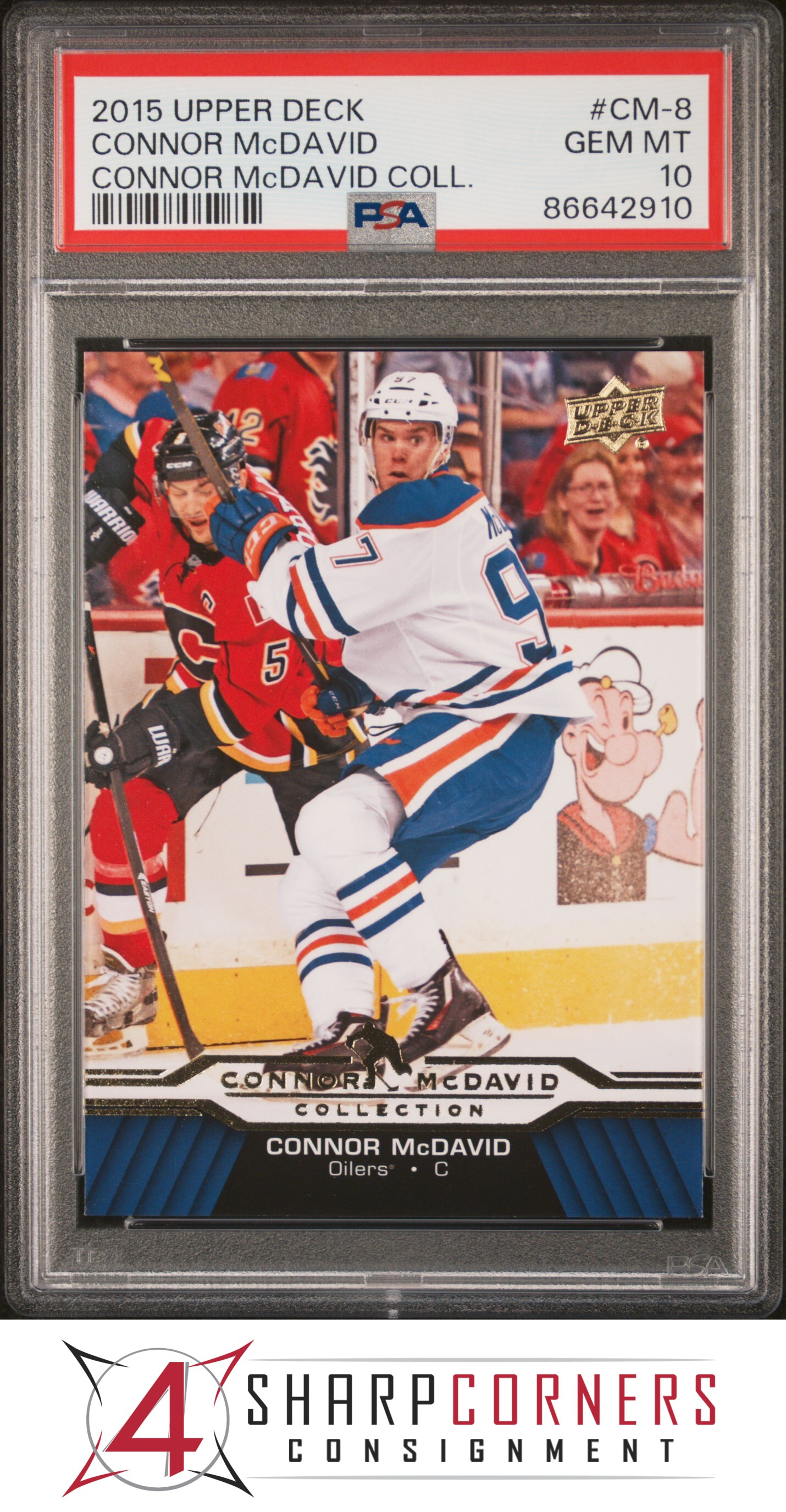 2015 UPPER DECK CONNOR McDAVID COLLECTION #CM-8 RC PSA 10 - Picture 9 of 10