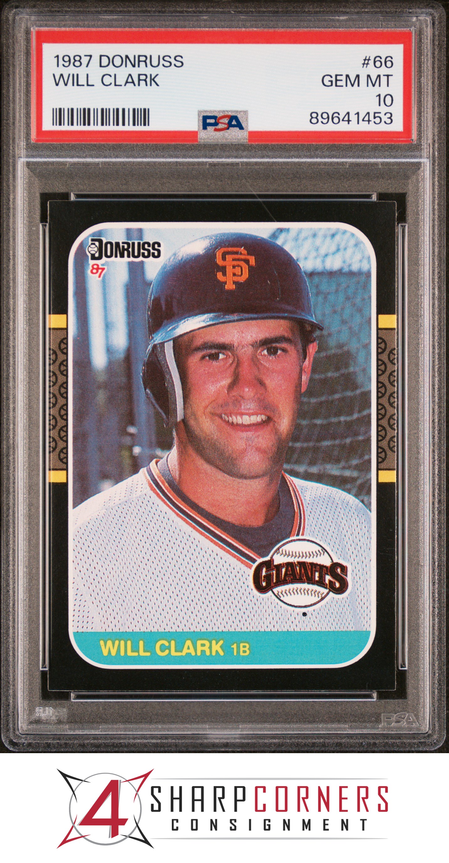 1987 DONRUSS #66 WILL CLARK RC GIANTS PSA 10 - Picture 5 of 52