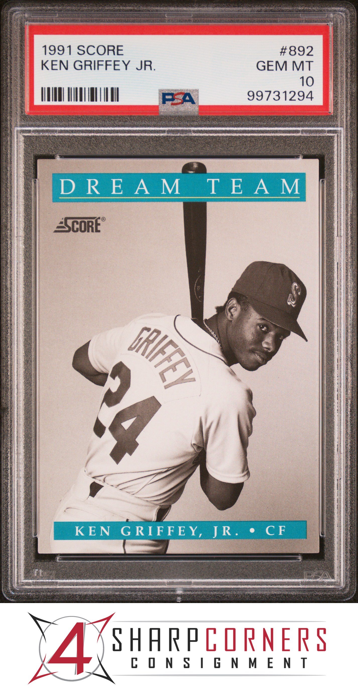 1991 SCORE #892 KEN GRIFFEY JR. DREAM TEAM MARINERS HOF PSA 10 - Picture 29 of 64