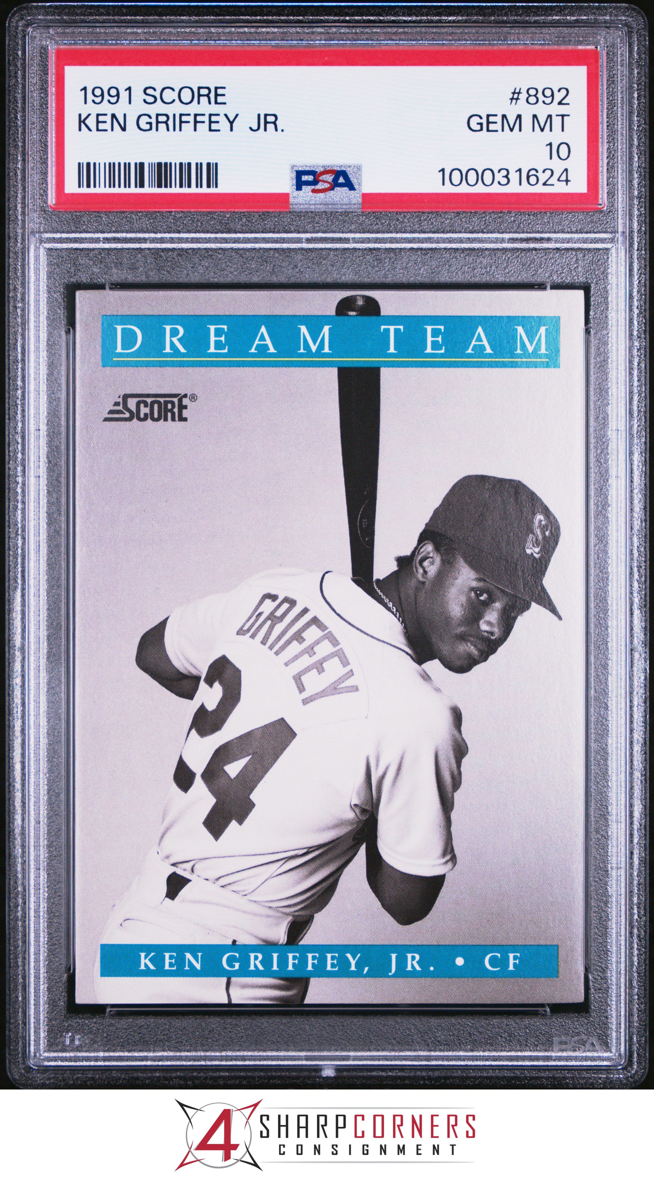 1991 SCORE #892 KEN GRIFFEY JR. DREAM TEAM MARINERS HOF PSA 10 - Picture 33 of 64