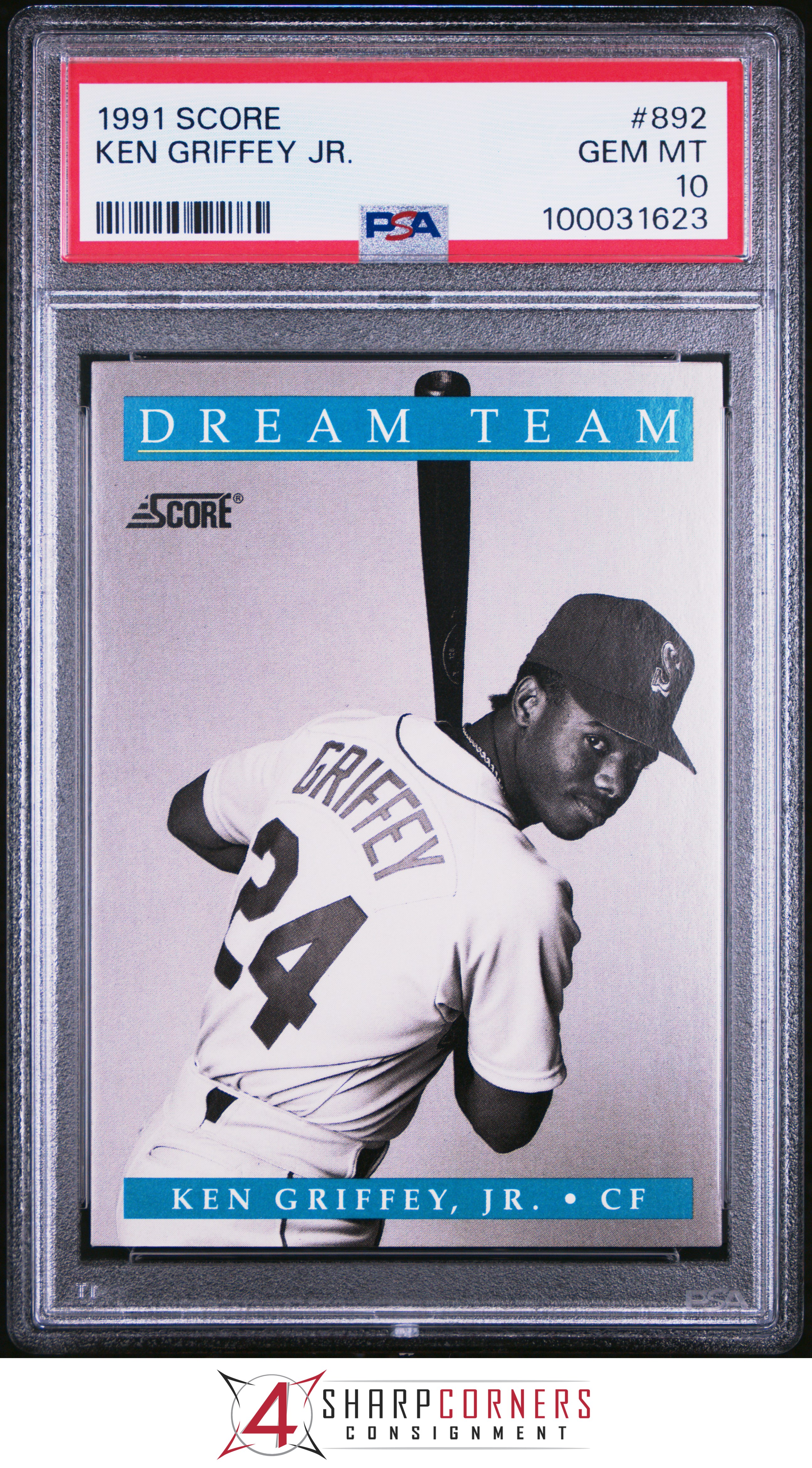 1991 SCORE #892 KEN GRIFFEY JR. DREAM TEAM MARINERS HOF PSA 10 - Picture 37 of 64