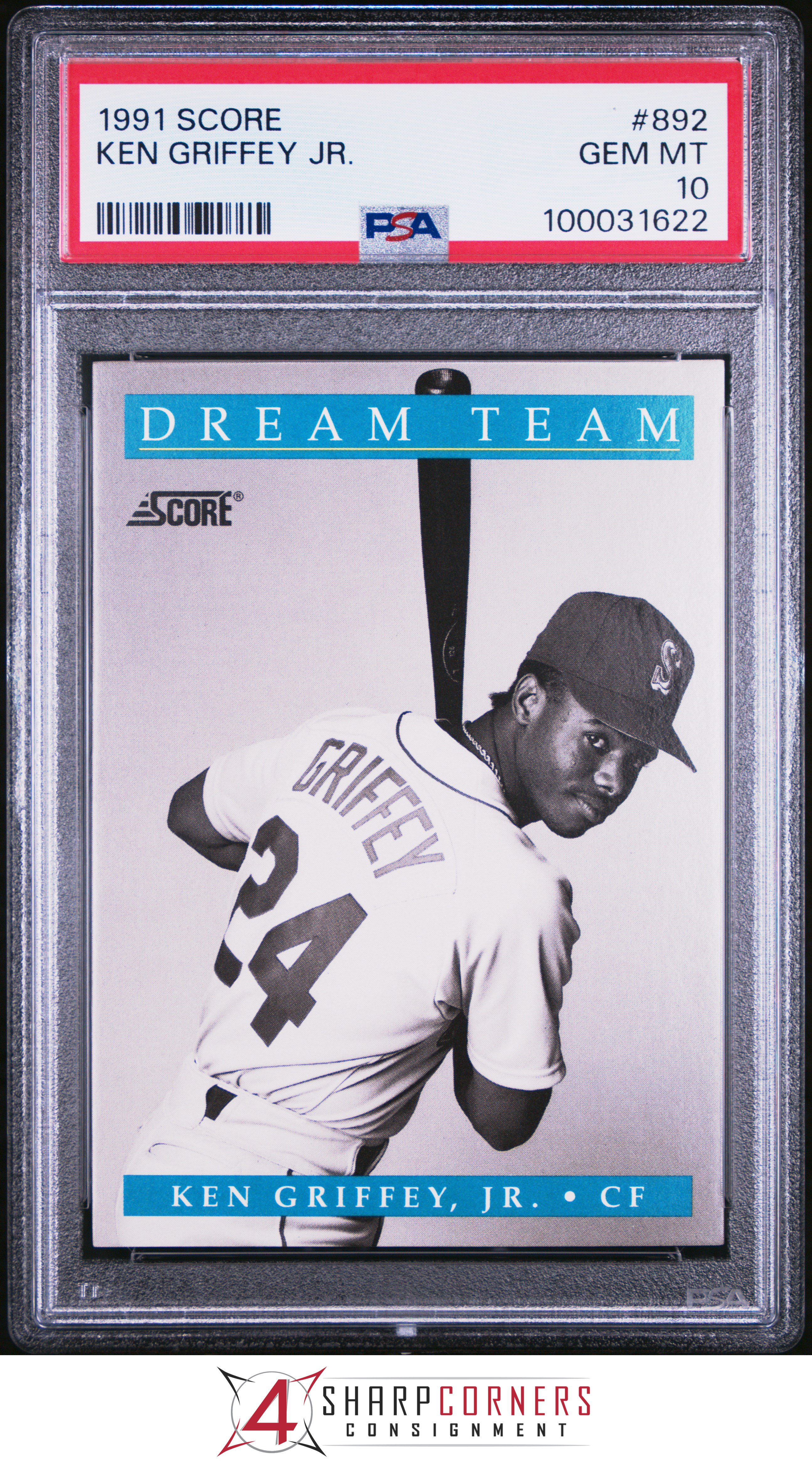 1991 SCORE #892 KEN GRIFFEY JR. DREAM TEAM MARINERS HOF PSA 10 - Picture 39 of 64