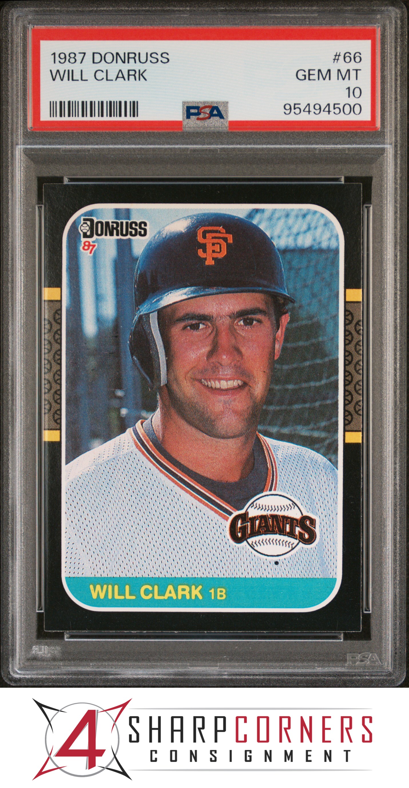 1987 DONRUSS #66 WILL CLARK RC GIANTS PSA 10 - Picture 25 of 52