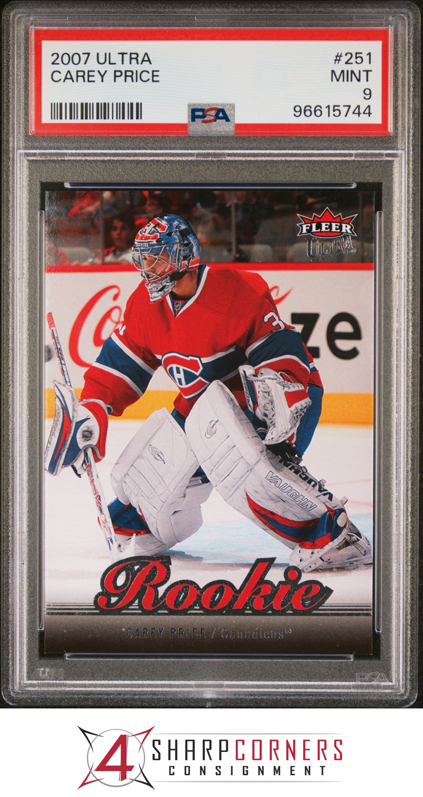 Ultra #251 Carey Price RC 2007 PSA 9 - Imagen 11 de 12