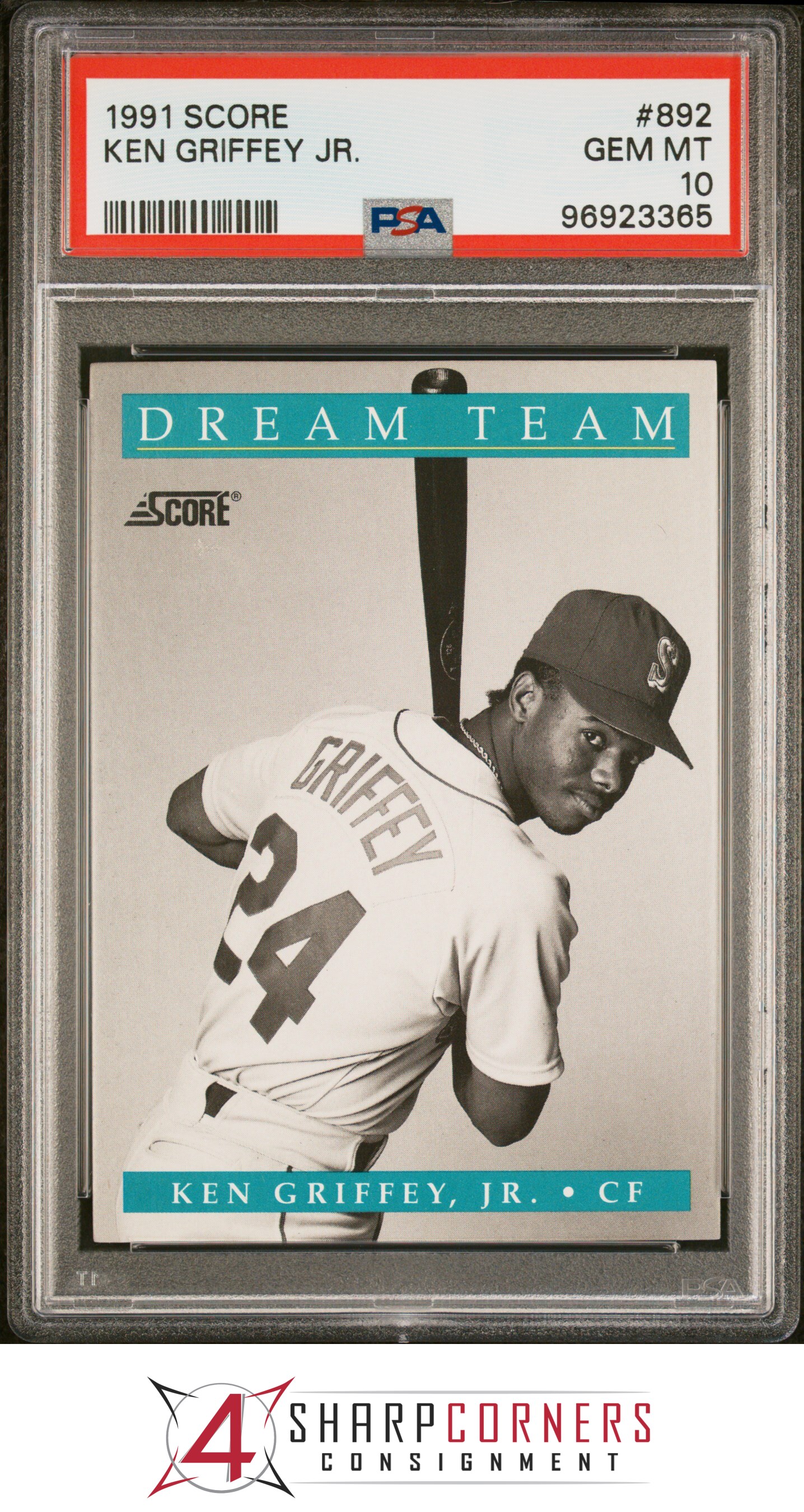 1991 SCORE #892 KEN GRIFFEY JR. DREAM TEAM MARINERS HOF PSA 10 - Picture 17 of 64