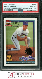 1991 Kevin Appier - 4 Sharp Corners